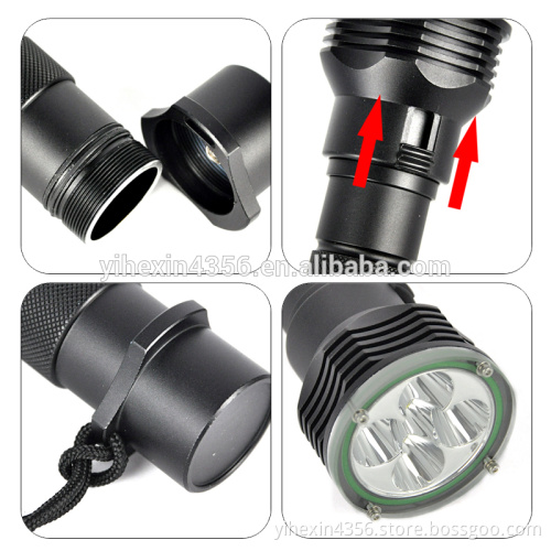 The Top Aluminum Waterproof Torch XML LED Diving Torch